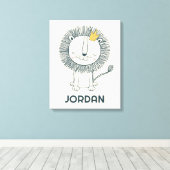 私は小さな王だ キャンバスプリント (インサイチュ (ウッドフロア))