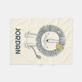 私は小さな王だ フリースブランケット (正面(横))