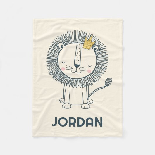 私は小さな王だ フリースブランケット (正面)