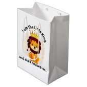 私は小さな王だ ミディアムペーパーバッグ (正面アングル)