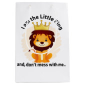 私は小さな王だ ミディアムペーパーバッグ (正面)