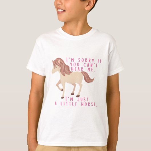 私は小さな馬です。 Tシャツ (正面)