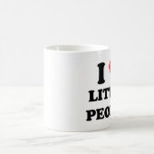 私は小人たちを愛します コーヒーマグカップ (中央)