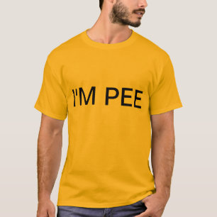 私は小便です Tシャツ
