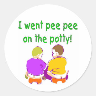 私は小便pottyの小便の行きました ラウンドシール