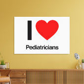 私は小児科医が大好きだ キャンバスプリント (インサイチュ (リビング))