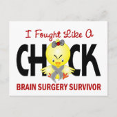 私は小児1脳手術の生存者のように戦った ポストカード (正面)