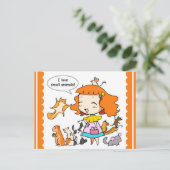 私は小動物が大好きです ポストカード (スタンド正面)