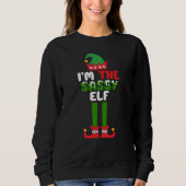 私は小妖精や小人おもしろいスウェットシャツ スウェットシャツ (正面)