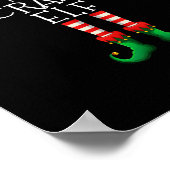 私は小妖精や小人かわいい熱狂する家族のクリスマスマッチング ポスター (角)