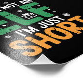 私は小妖精や小人ではない短いクリスマスおもしろいクリスマス フォトプリント            (角)