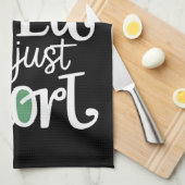 私は小妖精や小人ではない私は短いクリスマスおもしろいクリスマス キッチンタオル (四つ折り)