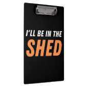 私は小屋に入る – プーおもしろい、笑いを流す クリップボード (右)