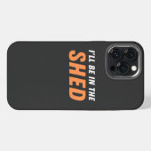 私は小屋に入る – プーおもしろい、笑いを流す iPhoneケース (裏面横)