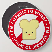 私は小麦アレルギーだ！ 缶バッジ (正面&裏面)