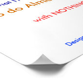 私は少しずつの事で非常に多くを成し遂げた、だから…..... ポスター (角)