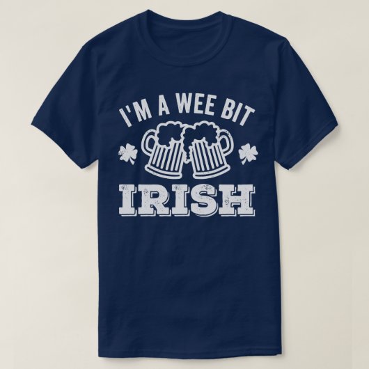 私は少しアイリッシュビールを飲む Tシャツ (デザイン正面)
