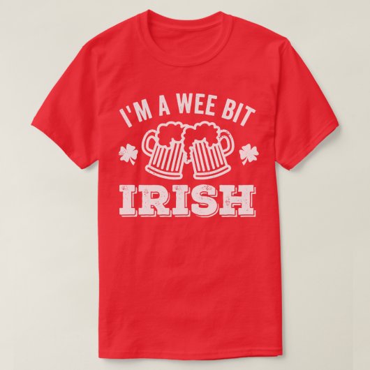 私は少しアイリッシュビールを飲む Tシャツ (デザイン正面)