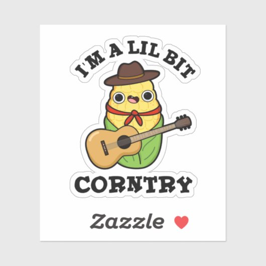 私は少しトウモロコシの国のおもしろいトウモロコシのパンだ シール (シート)