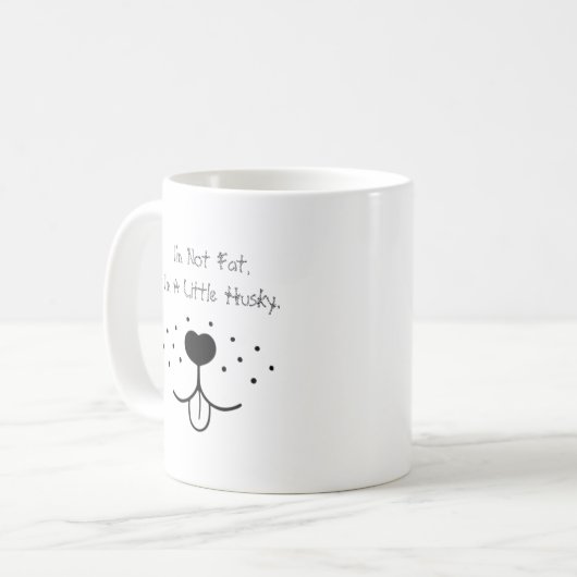 私は少しハスキーだ – かわいい&笑わされることわざおもしろい コーヒーマグカップ (正面左)