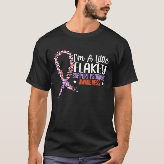 私は少しフラキーサポートプソリアシス認識度Sk Tシャツ (正面)