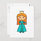 私は少しプリンセス ポストカード (正面/裏面)