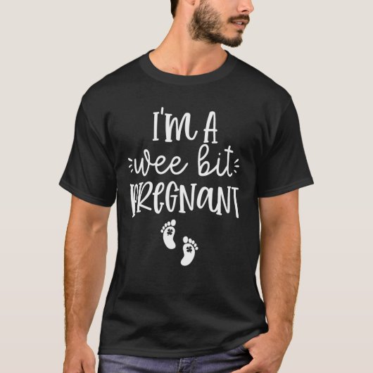 私は少し妊娠中のアイルランドのSt patricks妊娠だ Tシャツ (正面)