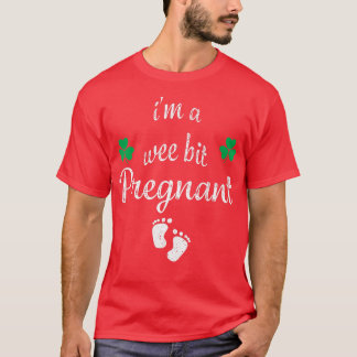 私は少し妊娠中のセントおもしろいパトリックの妊娠である Tシャツ