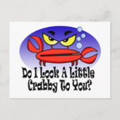 私は少し怖そうに見える? ポストカード (正面)