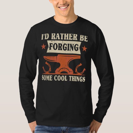 私は少し物事を鍛造するカッコいい方が良い Tシャツ (正面)