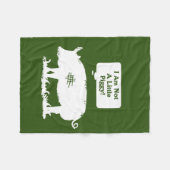 私は少し豚ではない！ フリースブランケット (正面(横))