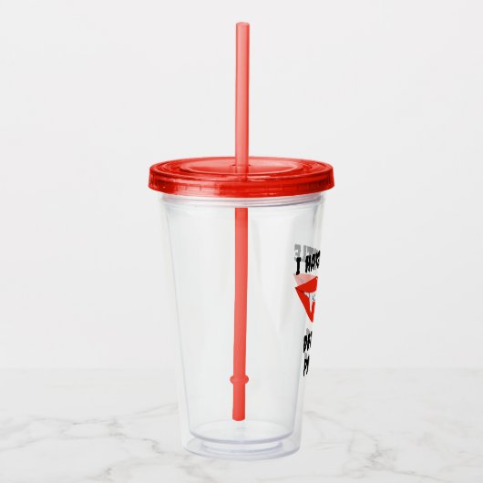 私は少し飲む問題を抱えているヴァンパイア・ファング アクリルタンブラー (右)