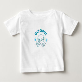 私は少し…タコ！キッズTシャツ ベビーTシャツ