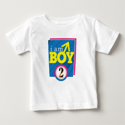 私は少年2 ベビーTシャツ (正面)