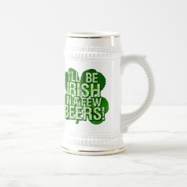 私は少数のビールでアイルランド語です ビールジョッキ
