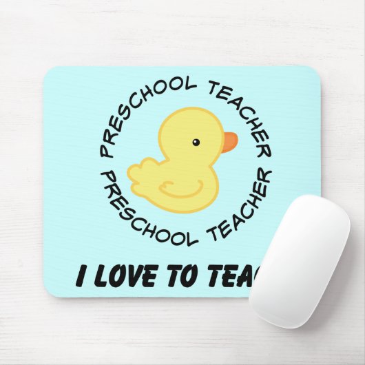 私は就学前の先生のギフトを教えることを愛します マウスパッド (マウス)