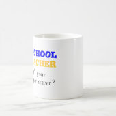 私は就学前の先生のマグです コーヒーマグカップ (中央)