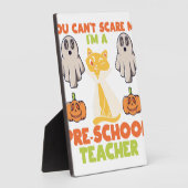 私は就学前の先生ハロウィーンだ フォトプラーク (側面)