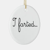 私は屁の屁のI屁をする愛LOL WTF屁をすること屁をしました セラミックオーナメント (右)