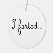 私は屁の屁のI屁をする愛LOL WTF屁をすること屁をしました セラミックオーナメント (左)