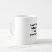 私は屁をしません コーヒーマグカップ (正面左)