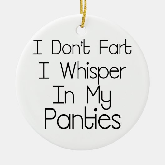 私は屁をしません セラミックオーナメント (正面)