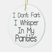 私は屁をしません セラミックオーナメント (左)