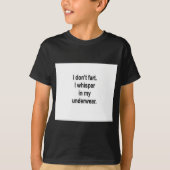 私は屁をしません Tシャツ (正面)