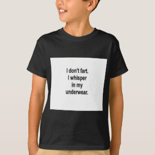 私は屁をしません Tシャツ