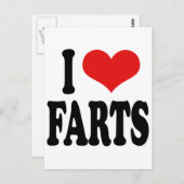 私は屁を愛します ポストカード (正面/裏面)