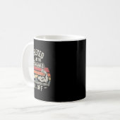 私は屈んで袖が筋肉から落ちた コーヒーマグカップ (正面左)