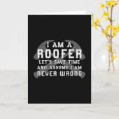 私は屋上の屋上のパパ男性建築 カード (黄色い花)