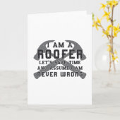 私は屋上屋上の男性パパ建築 カード (黄色い花)