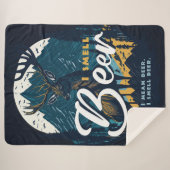 私は山並みの中でビールシカの匂いを嗅ぐ シェルパブランケット (正面(横))